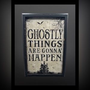 ⚡️HALLOWEEN DECOR⚡️ “Ghostly Things Are Going To Happen” Wood Sign